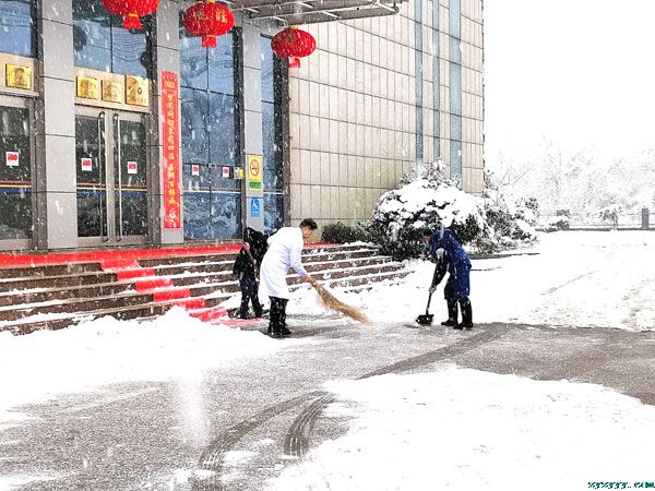 鏟雪現(xiàn)真情，行動(dòng)暖人心