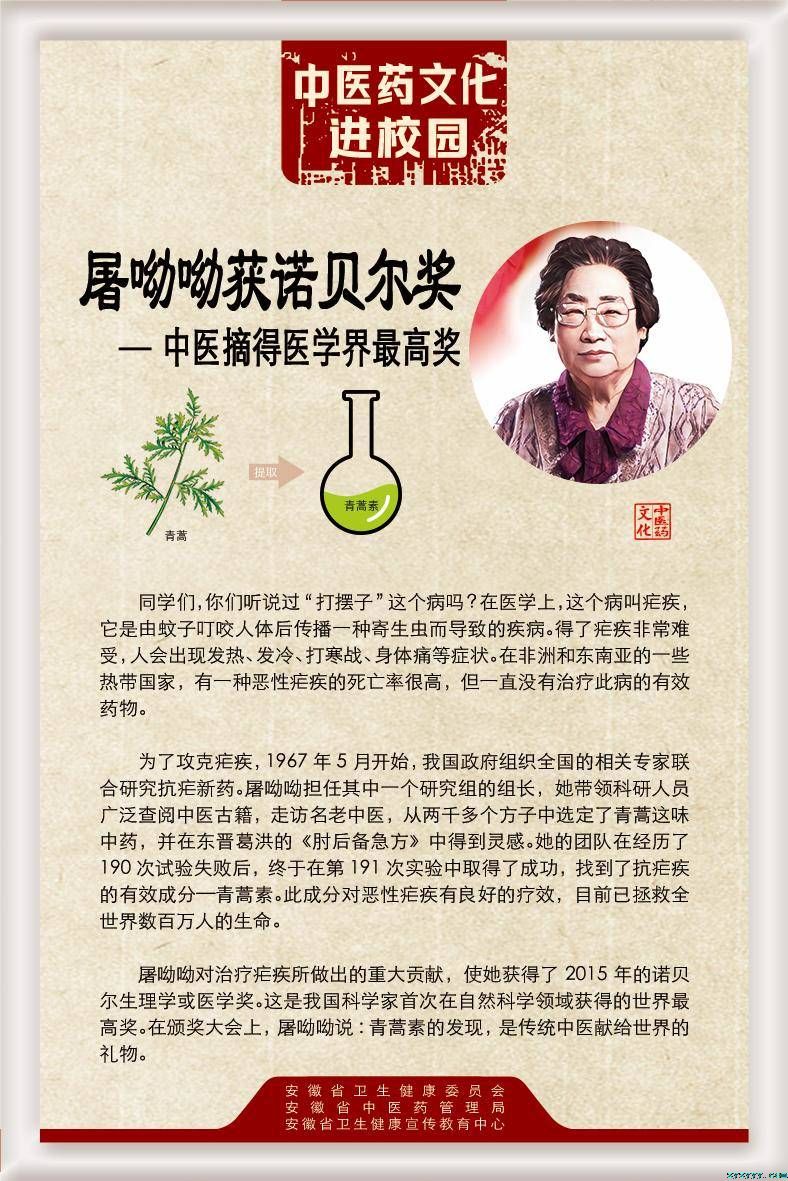 屠呦呦獲諾貝爾獎